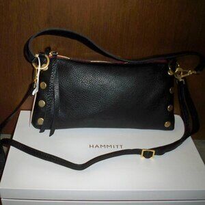 Hammitt Kyle Black Leather Crossbody with Gold Hardware-NWT!! $295